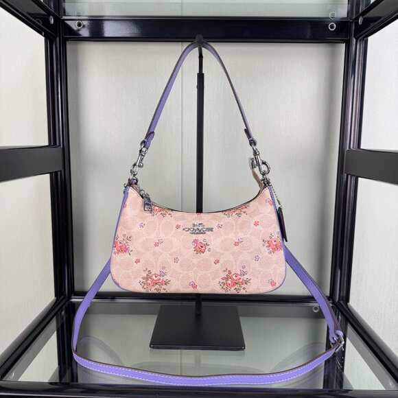 Coach Purple Underarm Crossbody Bag - Picture 1 of 9